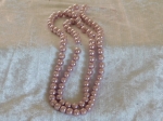 Glass Beads 8mm Approx. 110 Powder Rose